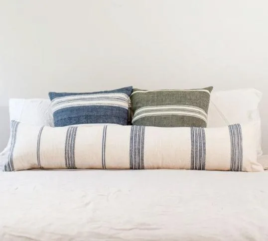 12" x 48" Hand Woven Lumbar Pillow Cover, Cotton, Fair Trade