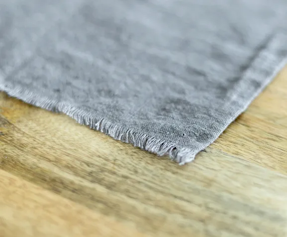 4 Hand Woven Stone Washed Linen Placemats (Grey, Blue, White, Blush Pink) Eco-Friendly, Fair Trade