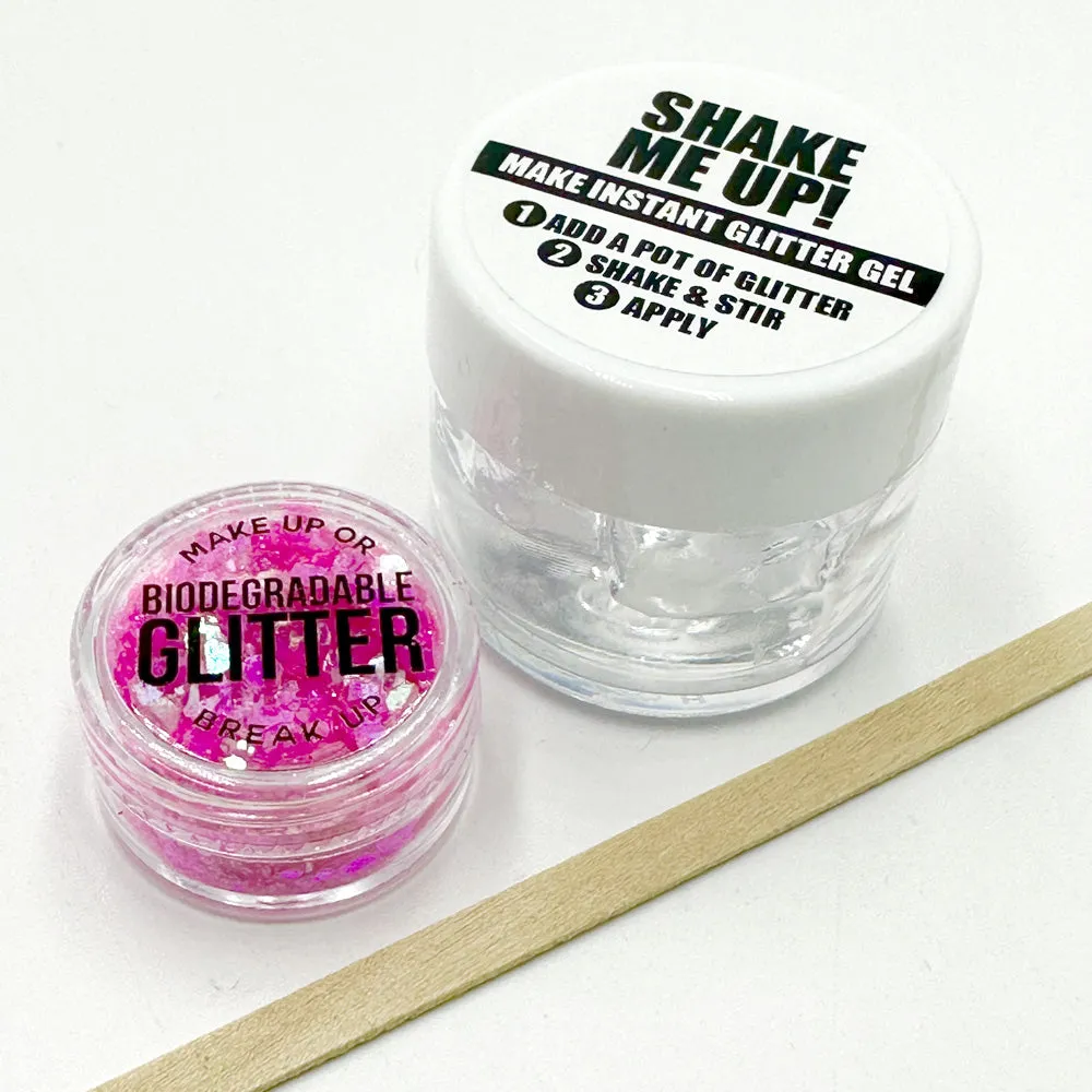 Biodegradable Glitter Gel - UV Pink (Chunky Mix)