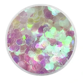 Biodegradable Iridescent Unicorn Glitter - Chunky Hexagons Glitter