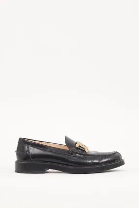 Black Patent Leather Embellished Loafer