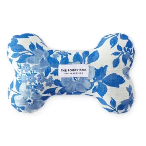Blue Roses Spring Dog Squeaky Toy