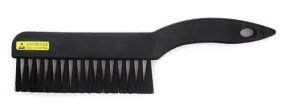 Botron B09926 Large Hand Brush with 3.5" Single Row Bristle Head & Conductive Plastic Handle, 9.0" OAL
