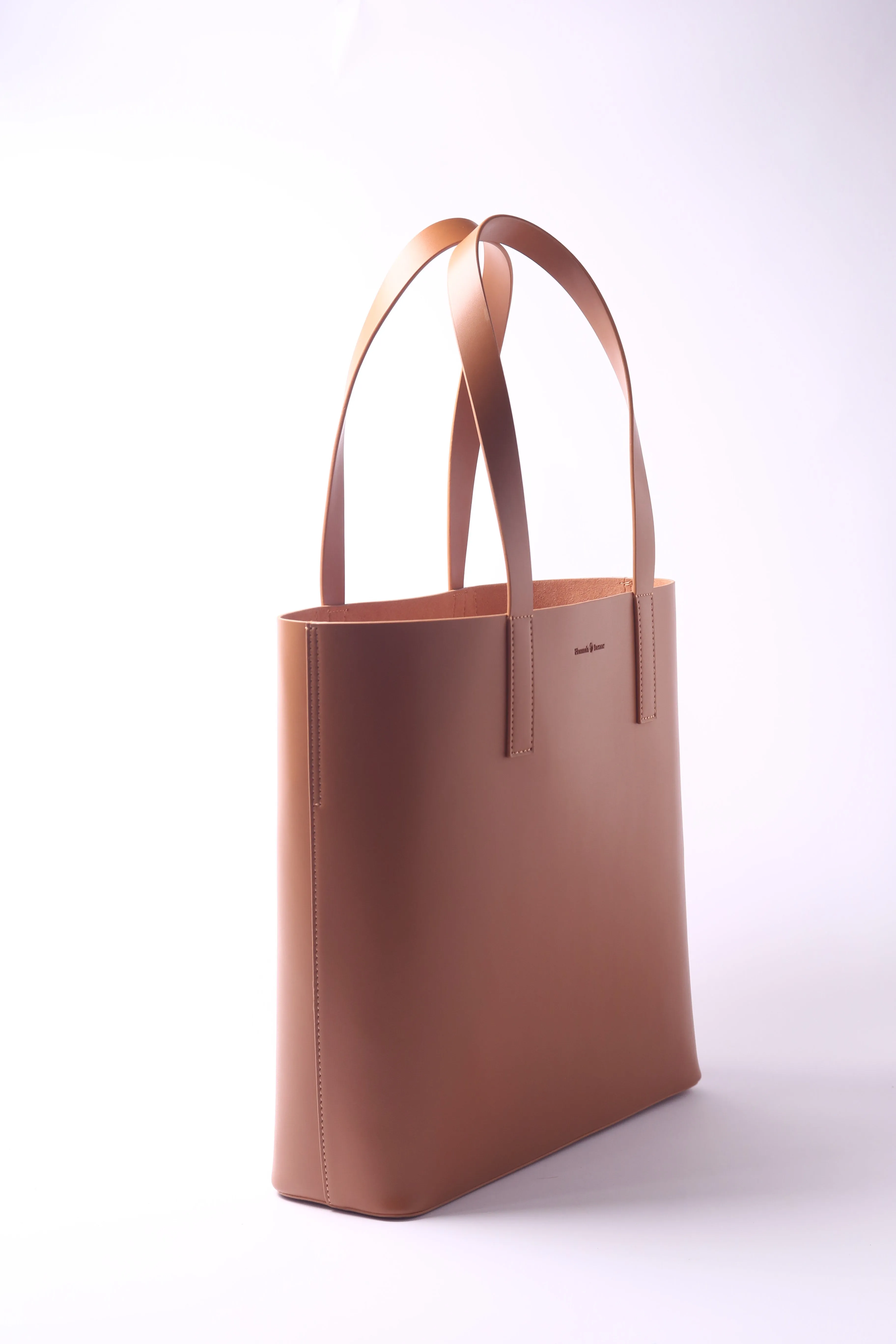 Brown PU Vegan Materials Large Office Tote Bag