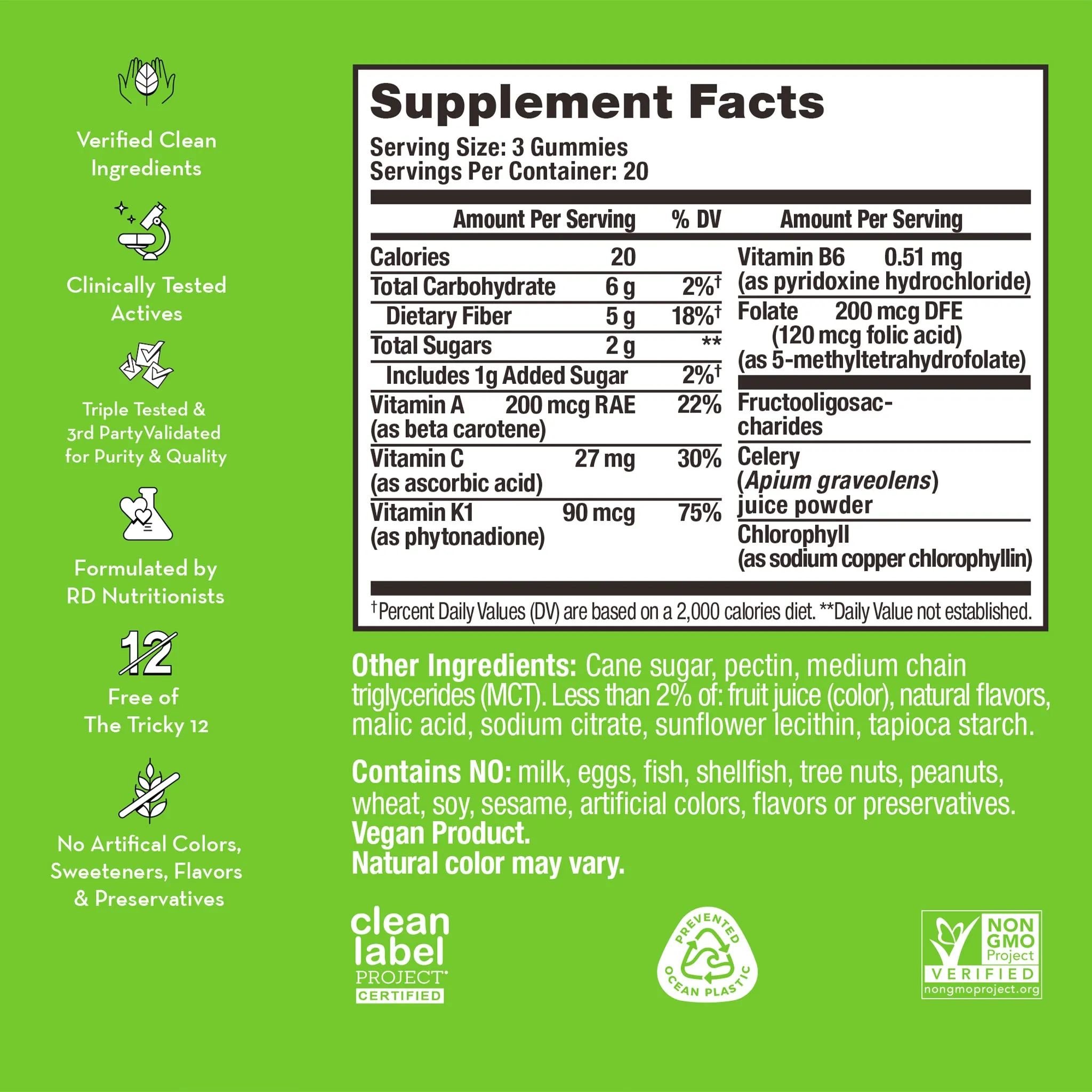 Celery Juice Fiber Gummies