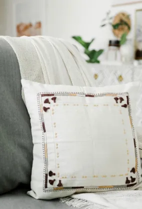 Copy of Hand loomed Organic cotton embroidered Pillow, Eco-Friendly, Fair Trade