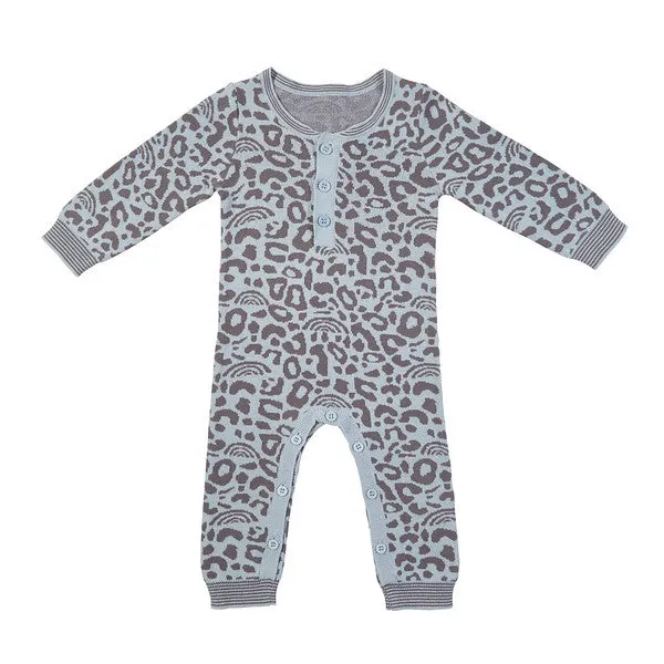 Dawson Knit Onesie - Duck Egg Blue