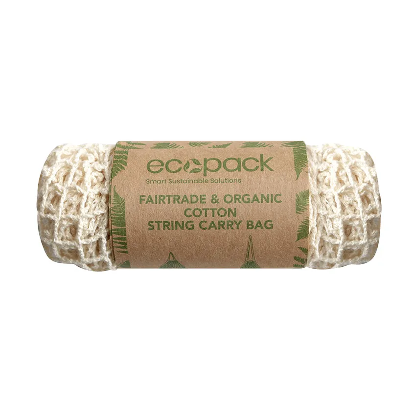 Ecobags Fairtrade & Organic Cotton String Bag with Short Handle