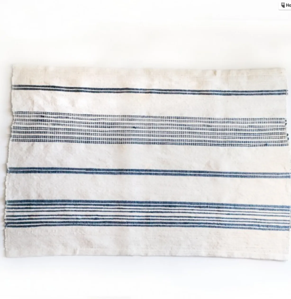 Ethiopian Cotton Bath Mats, Hand Woven, Fair Trade (Grey or Navy) Eco-Friendly