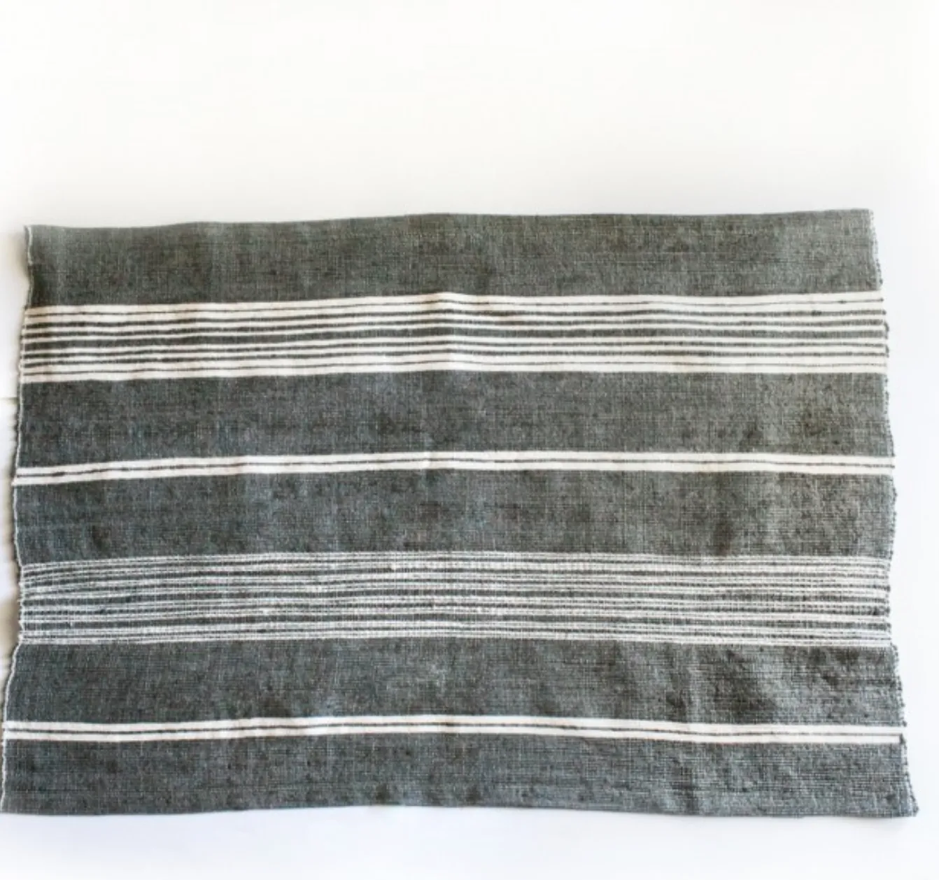 Ethiopian Cotton Bath Mats, Hand Woven, Fair Trade (Grey or Navy) Eco-Friendly