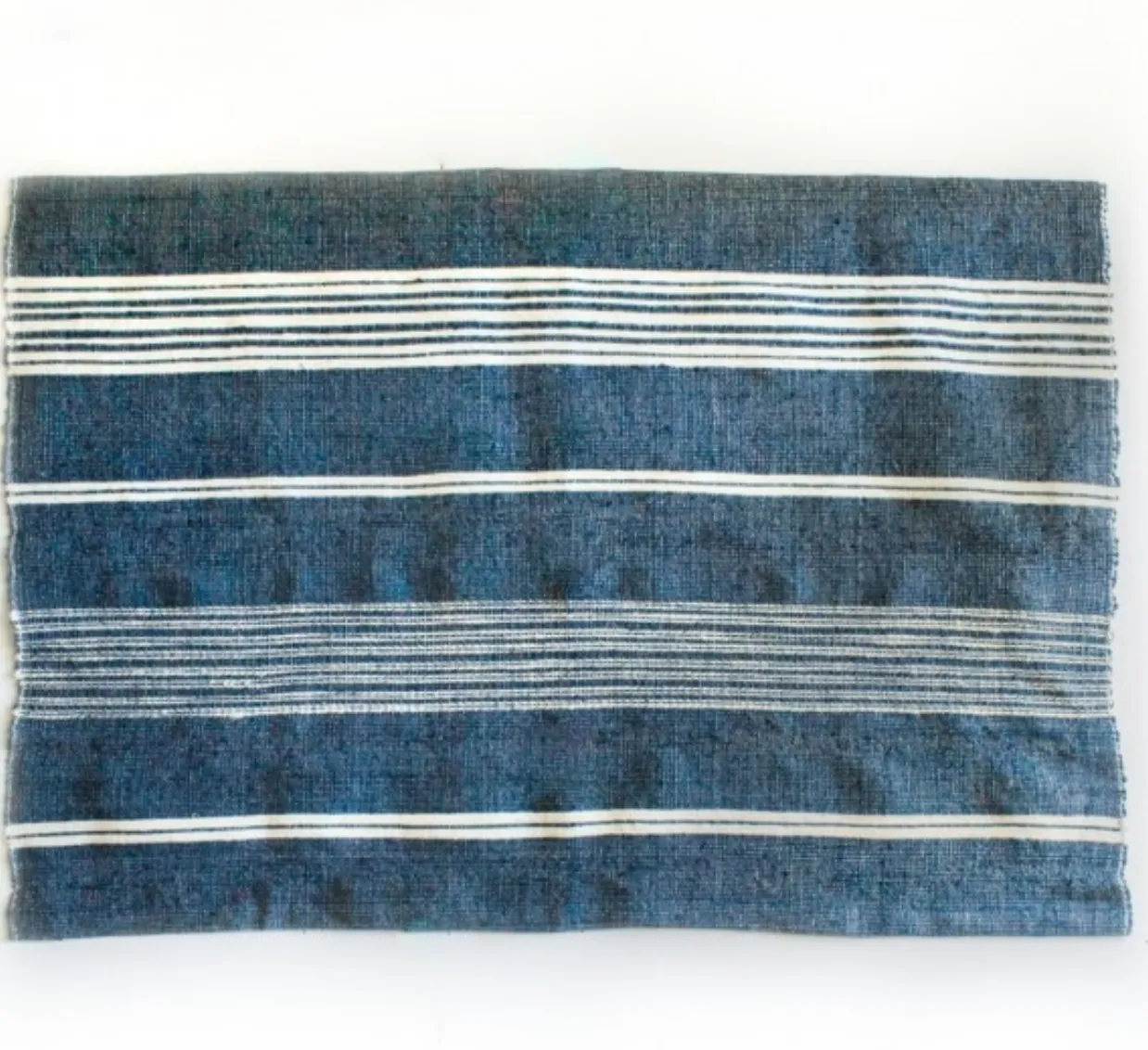 Ethiopian Cotton Bath Mats, Hand Woven, Fair Trade (Grey or Navy) Eco-Friendly