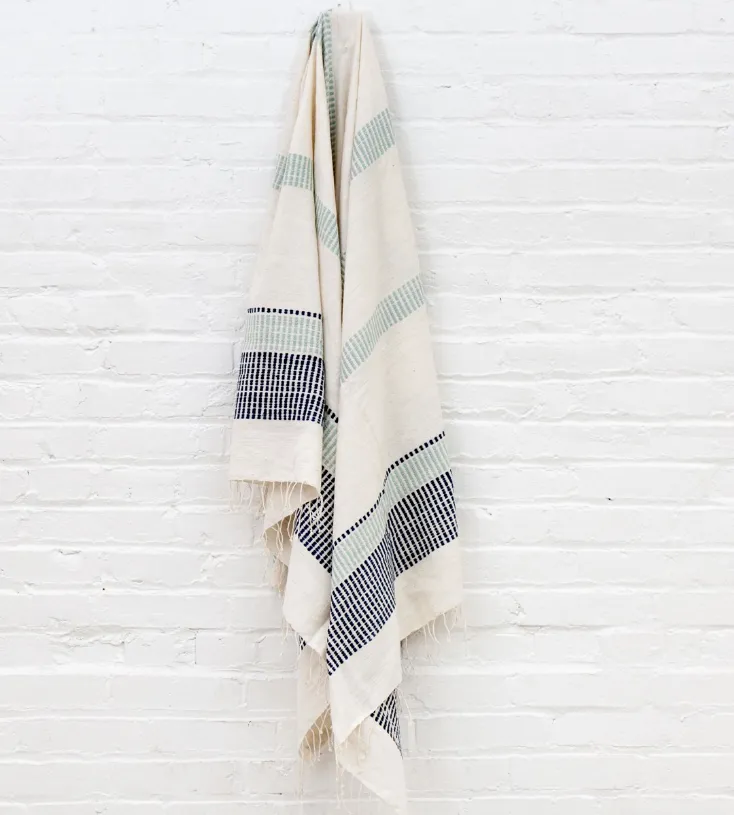 Ethiopian Cotton Bath Towels, Hand Woven, Fair Trade (pick your colors) Eco-Friendly