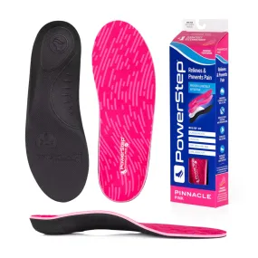 Powerstep Pinnacle Pink Full Length Insoles Womens | One Pair