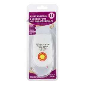 Prima Memory Foam Heel Cusion Insoles 2 Pack