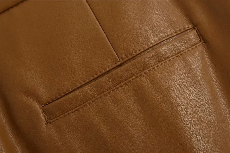 VEGAN LEATHER TROUSERS
