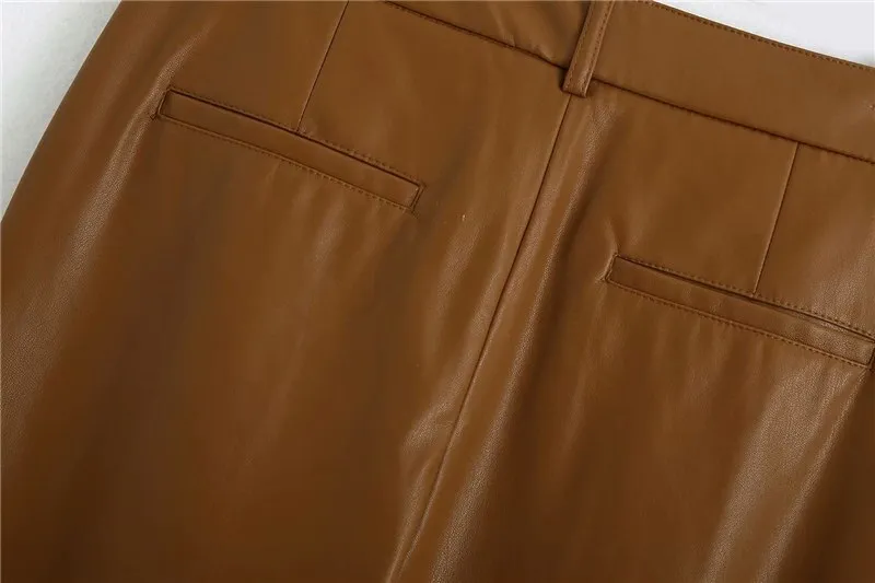 VEGAN LEATHER TROUSERS