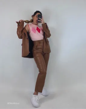 VEGAN LEATHER TROUSERS