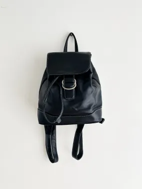 vintage vegan leather backpack