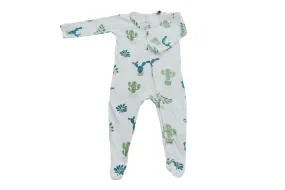 Wyatt Cactus Footed Growsuit